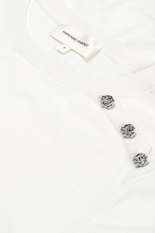 Molly Cuff Pullover | Cosy White