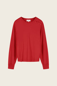 Molly Cuff Pullover | Red Hot Chilli