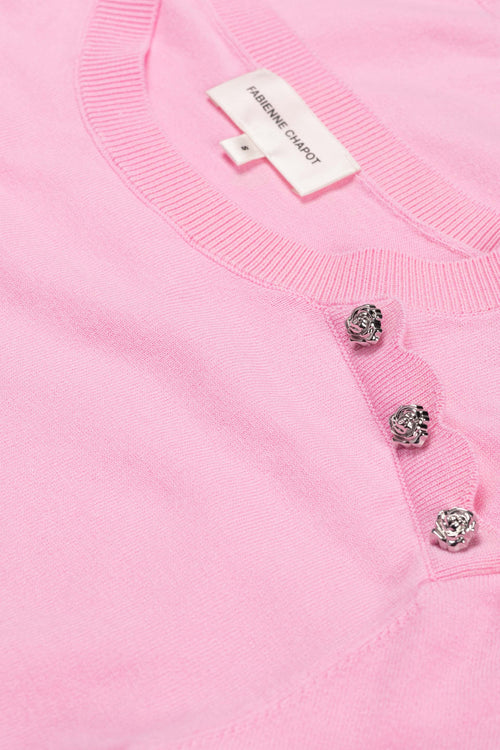 Molly Cuff Pullover | Pink Candy
