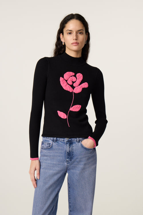 Courtney Rose Pullover | Black