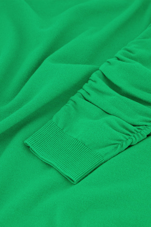 Molly Scrunch Pullover | Green Glimmer