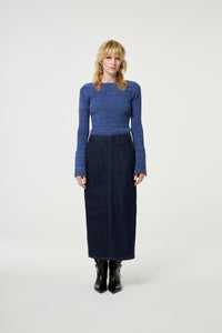Gaia Pullover | French Blue/Black