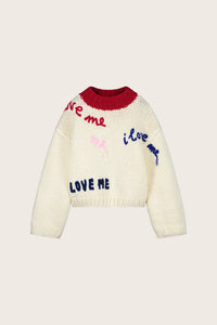 I Love Me Pullover | Cosy White