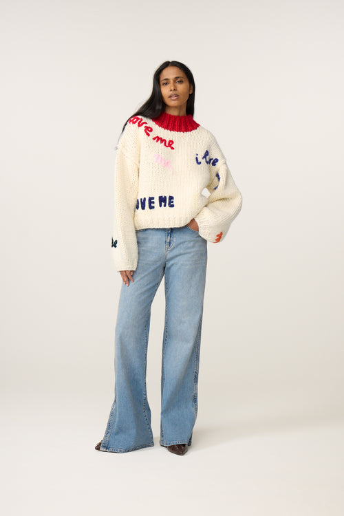 I Love Me Pullover | Cosy White