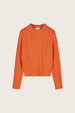 Cable Pullover | Mandarin Orange