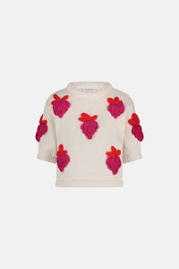 Strawberry Pullover | Cosy White