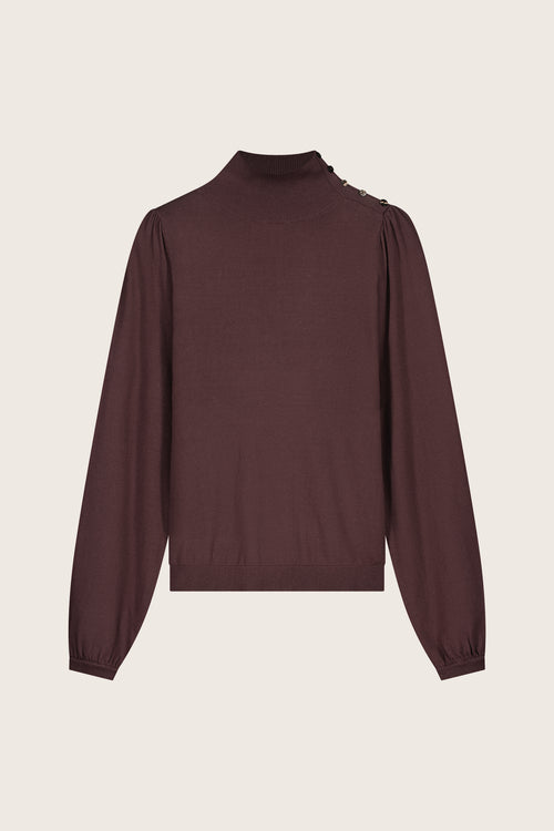 Molly Turtleneck Pullover | Cocoa