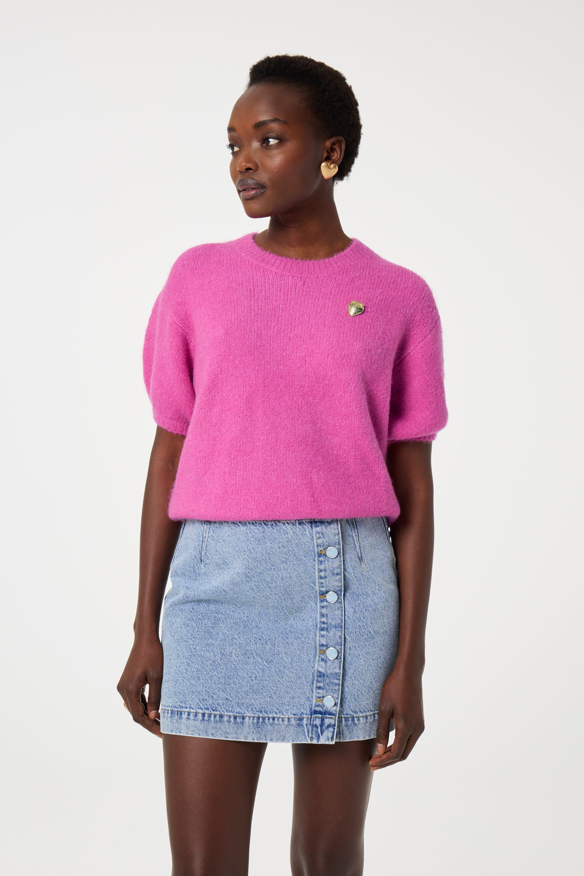 Grüner Pullover Damen Esprit Strickpullover Pink Jetta Pullover