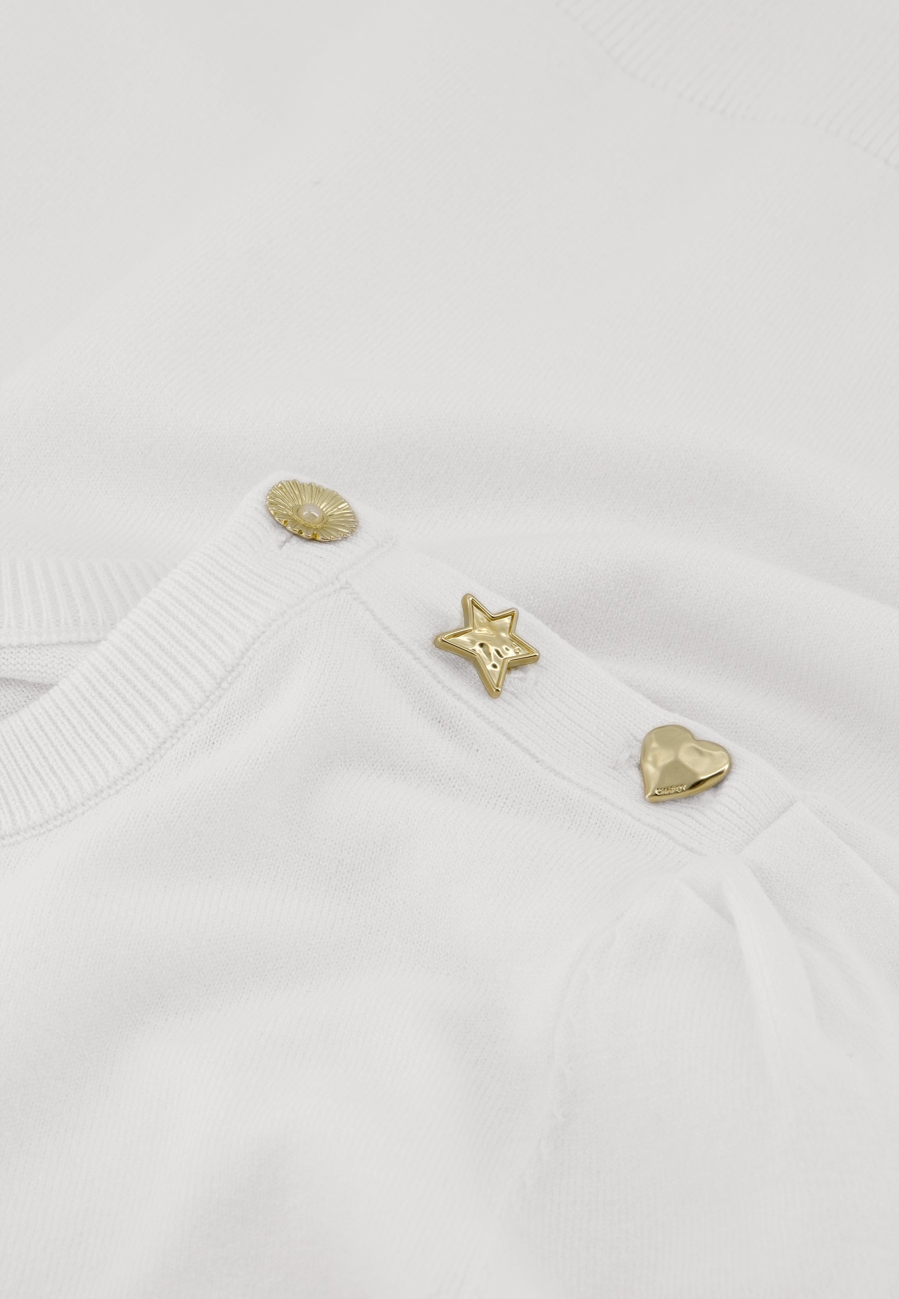 Molly Short Sleeve Pullover | Cosy White