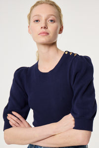 Molly Short Sleeve Pullover | After Midnight Blue