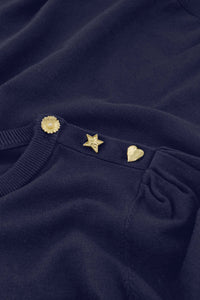 Molly Short Sleeve Pullover | After Midnight Blue