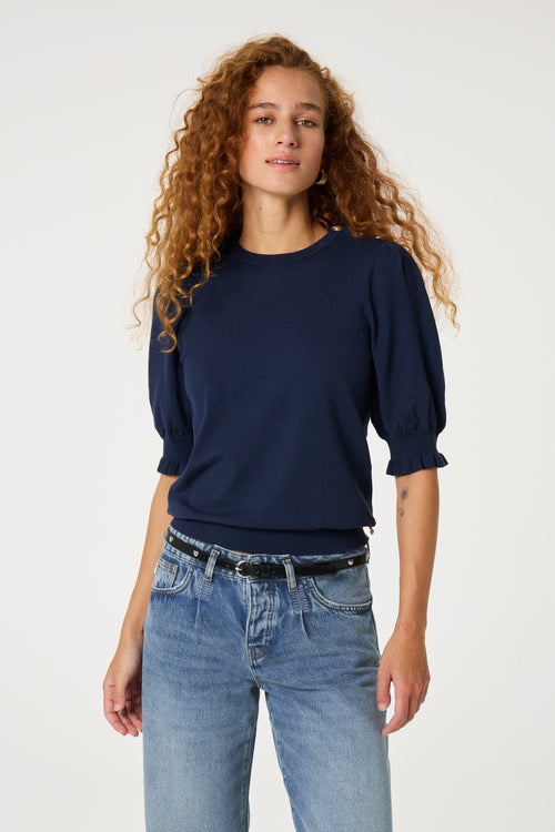 Molly Short Sleeve Pullover | After Midnight Blue