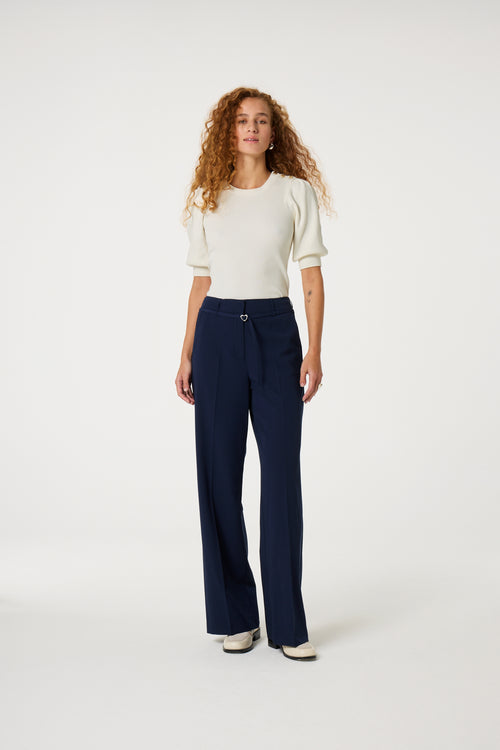 Lillian Short Sleeve Pullover | Cosy White