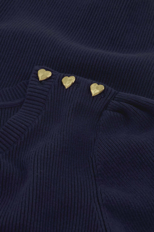 Lillian Short Sleeve Pullover | After Midnight Blue
