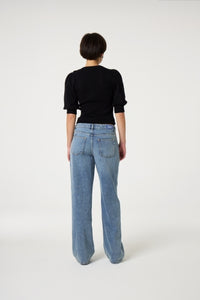 Molly Short Sleeve Pullover | Black