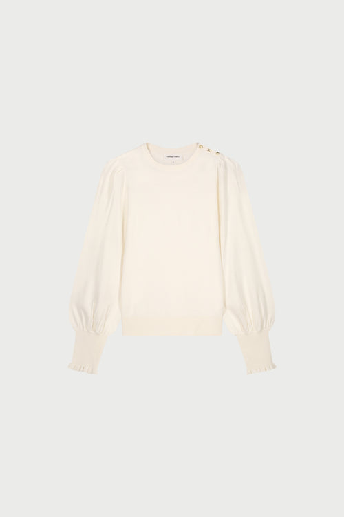 Molly Balloon Pullover | Cosy White