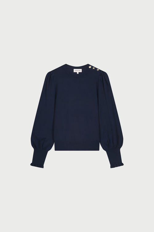 NOOS Molly Balloon Pullover | After Midnight Blue
