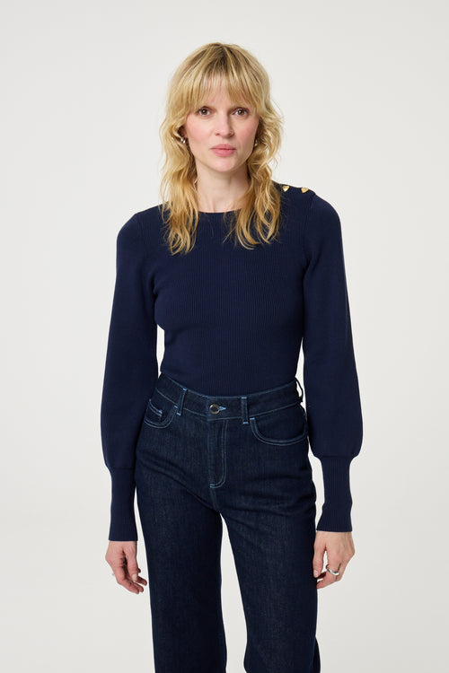 Lillian Pullover | After Midnight Blue