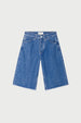 Lucy Wide Jorts | Faded Light Blue