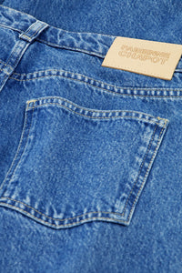 Lucy Wide Jorts | Faded Light Blue