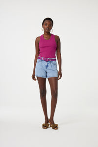 Lucy Wide Short | Vintage Light Blue
