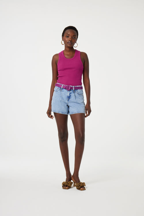 Lucy Wide Short | Vintage Light Blue
