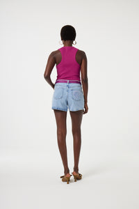 Lucy Wide Short | Vintage Light Blue