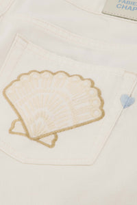 Lucy Wide Short | Cream White