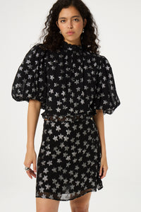 Lila Short Skirt | Black/Silver