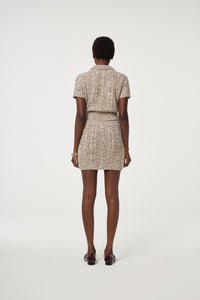 Fenna Skirt | Dark Oatmeal Melange