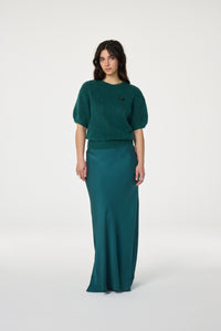 Laurent Maxi Skirt | Crystal Teal