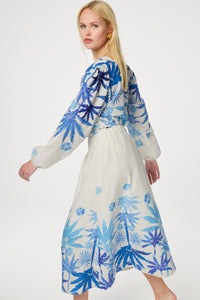 Loua Skirt | Warm white/Bright Bl