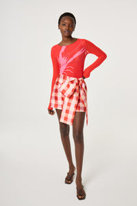 Beau Skirt | Tangerine Tango/Cosy White