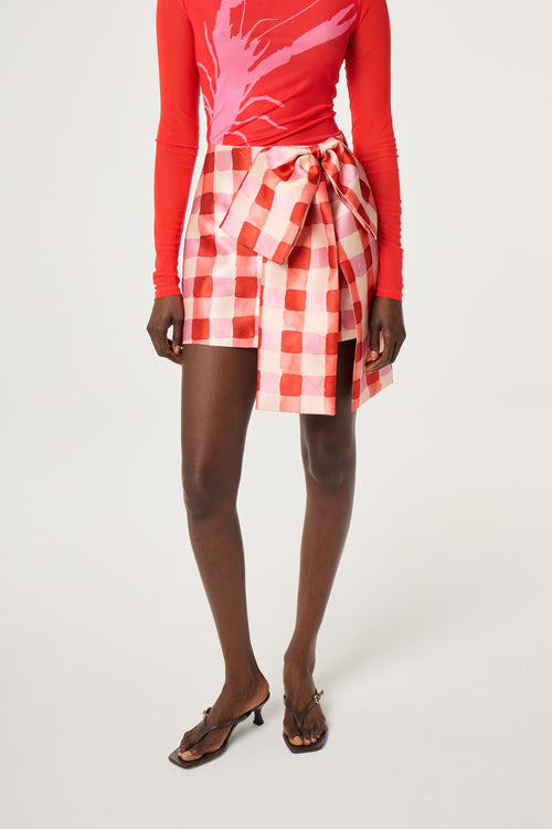 Beau Skirt | Tangerine Tango/Cosy White