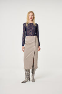 Carmel Denim Skirt | Quick Sand