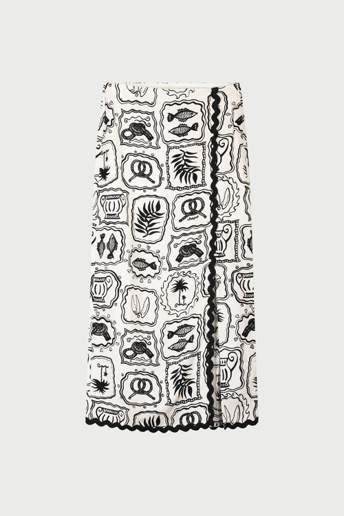 Tila Skirt | Cosy White/Black