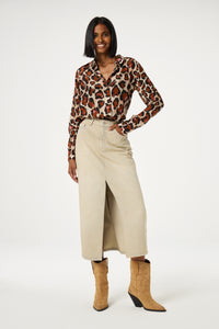 Carlyne Skirt | Dirty Beige