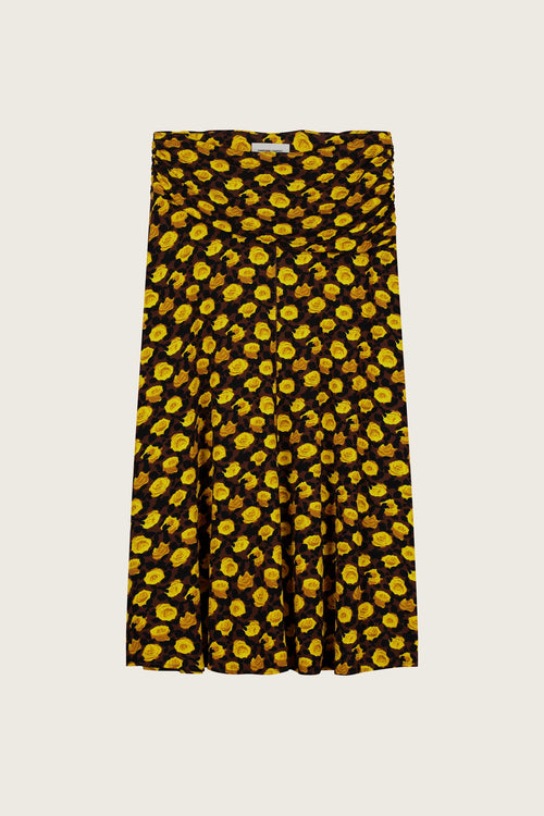 Rosi Skirt | Yellow/Brown