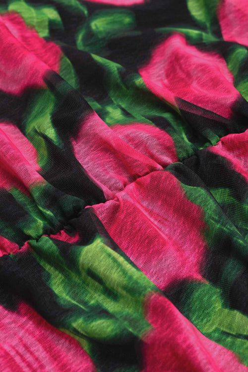 Jessy Midi Skirt | Fab Fuchsia/Black