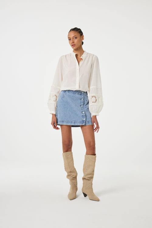Cari Denim Skirt | Vintage Blue