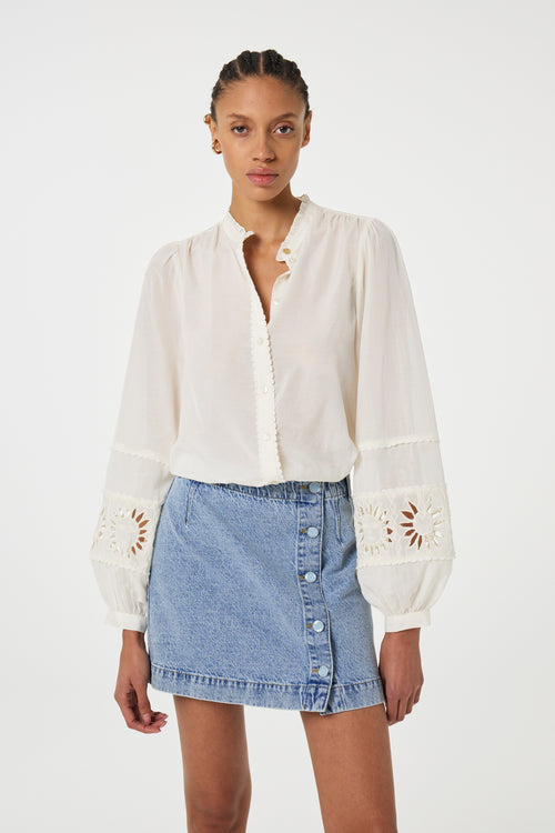 Cari Denim Skirt | Vintage Blue