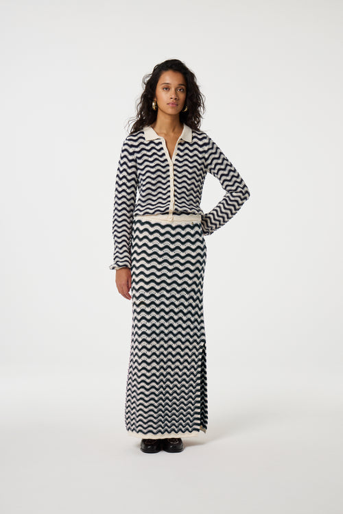 Caro Crochet Skirt | After Midnight Blue