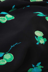 Liona Skirt | Black/Green Zest