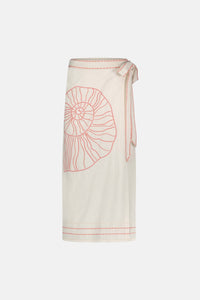 Sine Skirt | Cosy White