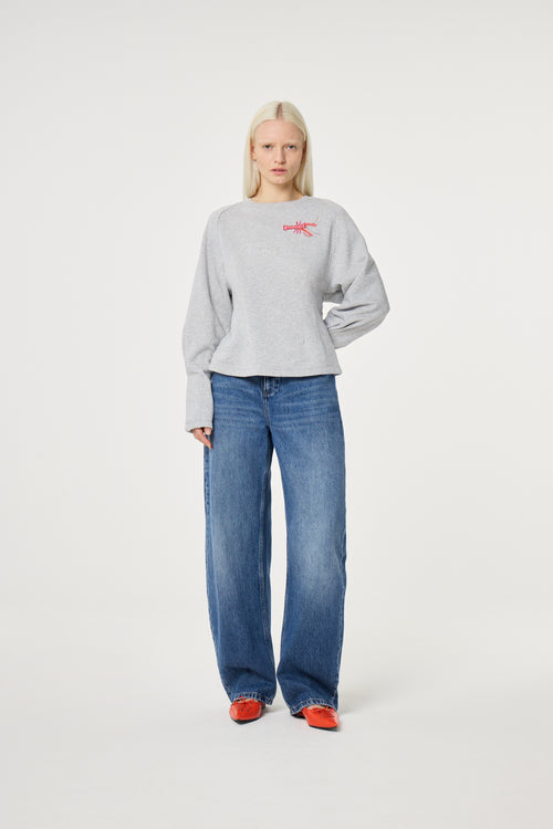 Dhelia Sweater | Mid Grey Melange