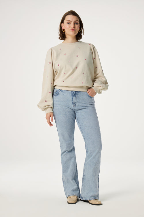 Dina Sweater | Oatmeal Melange