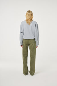 Terry Rhinestone sweater | Dark Grey Melange