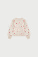 Dina Sweater | Oatmeal / Disco Red