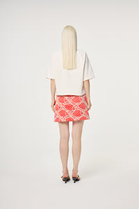 Nanda Sweater | Cosy White/Tangerine Tango