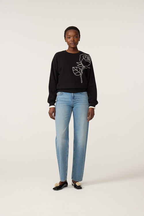 Hazel SS Sweater | Black